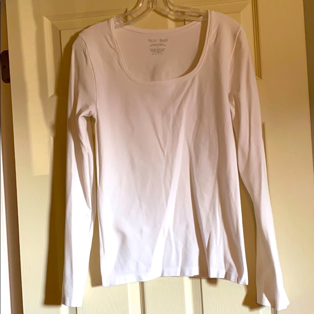 White House Black Market white shirt/shell